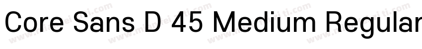 Core Sans D 45 Medium Regular字体转换